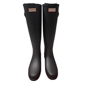 Hunter Boots Womens Refined Tall Black Size 9